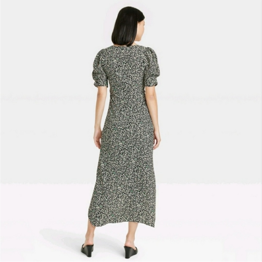 A New Day Women's Crepe Short Sleeve Midi Dress XS - Picture 4 of 7